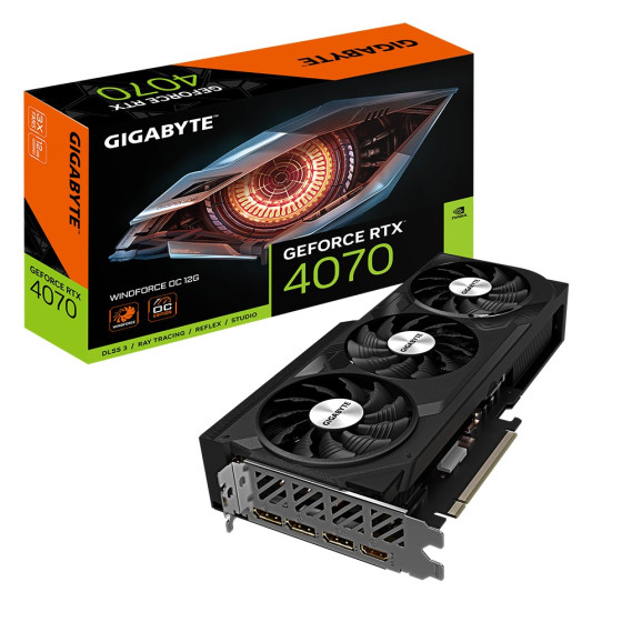 Gigabyte GeForce RTX 4070 WindForce 12GB GDDR6 HDMI 192bit